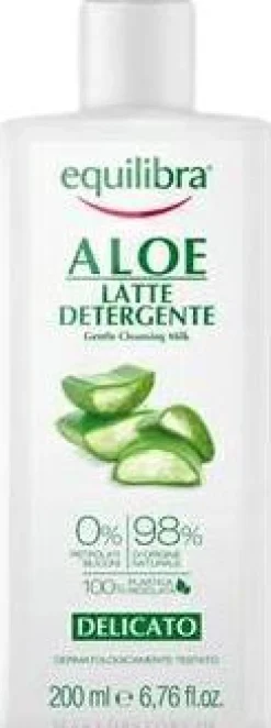 Sanftes Gesichtsreinigungsmilch zum Abschminken mit Aloe Vera