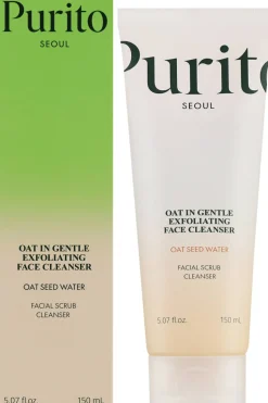 Sanftes Peeling-Gesichtsreinigungsmittel mit Hafer