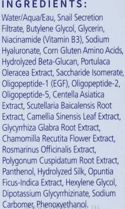 Serum mit Vitamin B3 und Schneckenschleim
