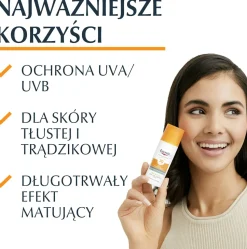 Sonnenschützende Gesichtsgel-Creme für fettige bis Mischhaut mit Anti-Glanz Effekt SPF 50+
