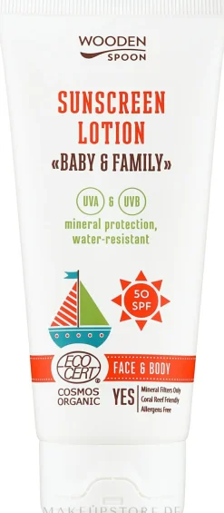 Sonnenschützende Körper- und Gesichtslotion für Babys und Erwachsene SPF 50