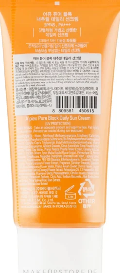 Sonnenschutzcreme