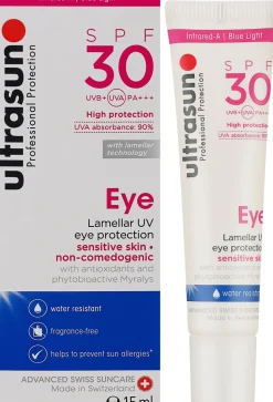 Sonnenschutzcreme für die Haut um die Augen SPF30