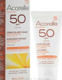 Sonnenschutzcreme für das Gesicht mit Pudereffekt