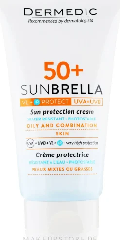 Sonnenschutzcreme für fettige und Mischhaut SPF 50