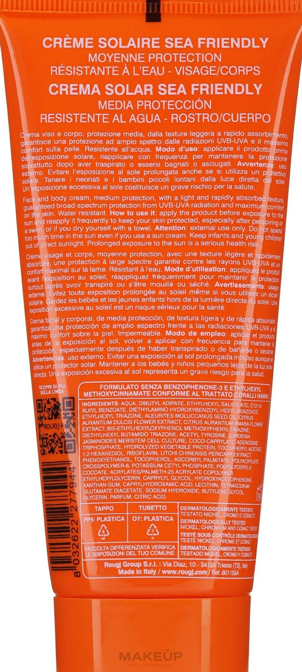 Sonnenschutzcreme für Gesicht und Körper