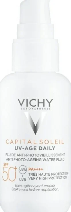 Sonnenschutzfluid für das Gesicht mit Peptiden, Niacinamid und vulkanischem Wasser SPF 50+
