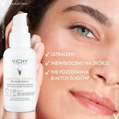 Sonnenschutzfluid für das Gesicht mit Peptiden, Niacinamid und vulkanischem Wasser SPF 50+