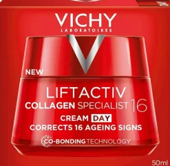 Straffende Anti-Aging Tagescreme für das Gesicht mit Biopeptide, Vitamin C und vulkanischem Wasser