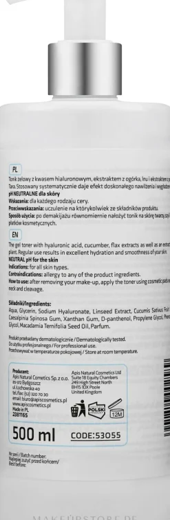 Straffendes Gesichtstonikum mit Hyaluronsäure