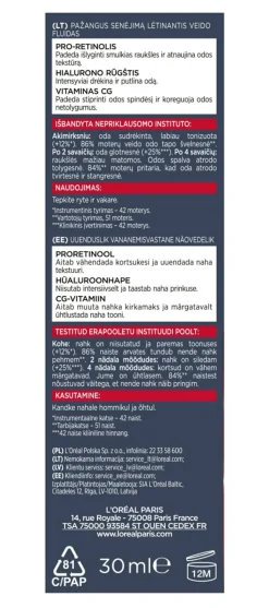 Tiefenwirksames regenerierendes Anti-Aging-Fluid mit Hyaluronsäure und Pro-Retinol