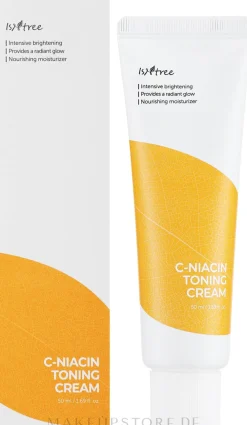 Tonisierende und aufhellende Gesichtscreme mit Vitaminkomplex, Sanddornextrakt und Niacinamid