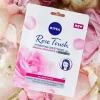 Tuchmaske für das Gesicht mit Hyaluronsäure und Bio-Rosenwasser