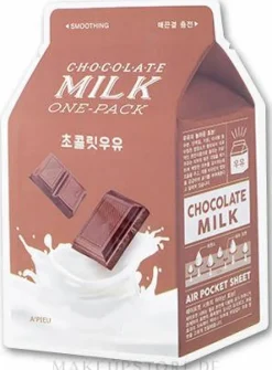 Tuchmaske für das Gesicht mit Kakao-, Milch- und japanischem Aprikosenextrakt