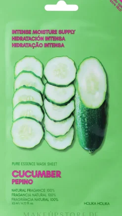 Tuchmaske mit Gurke