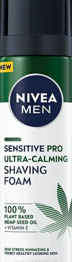 Ultra beruhigender Rasierschaum mit Hanföl und Vitamin E