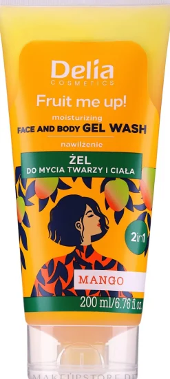 Waschgel für Gesicht und Körper mit Mangoaroma