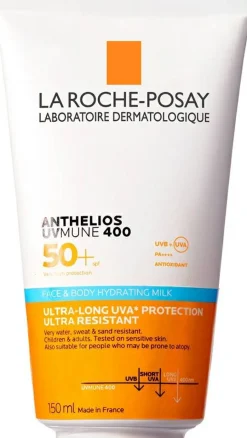 Wasserbeständige, feuchtigkeitsspendende Sonnenmilch für die Haut von Kindern und Erwachsenen, Schutz vor UVB- und ultralangen UVA-Strahlen, SPF50+