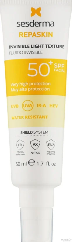 Wasserfeste Sonnenschutzcreme für das Gesicht SPF 50